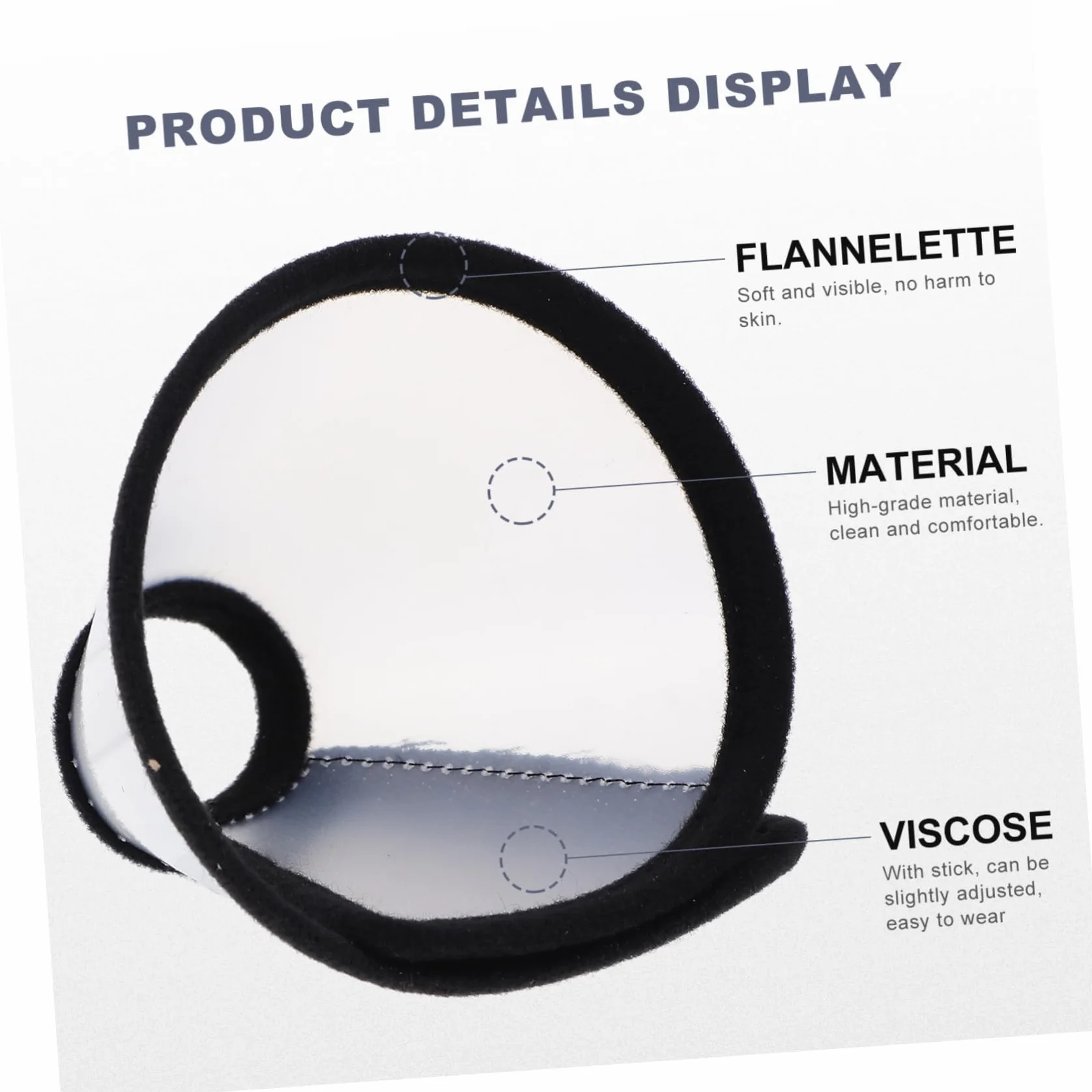 minkissy Lot De 2 Colliers Anti-picage pour Hamster Protection Anti Léchage, Tour De Cou en Matériau Léger, Taille Unique, Accessoires pour Soins Et Récupération des Petits Animaux