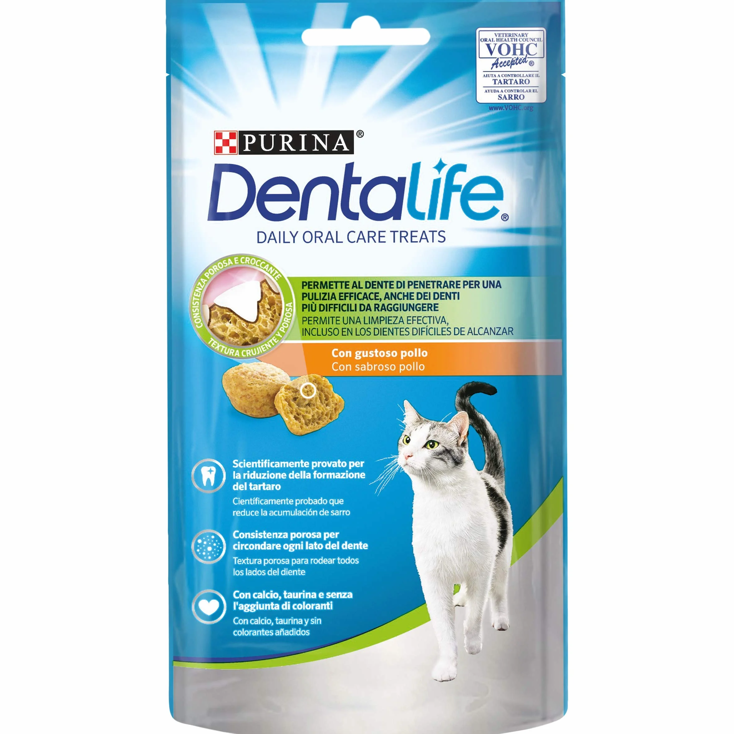 PURINA Dentalife Snack Chat Poulet 8x40g