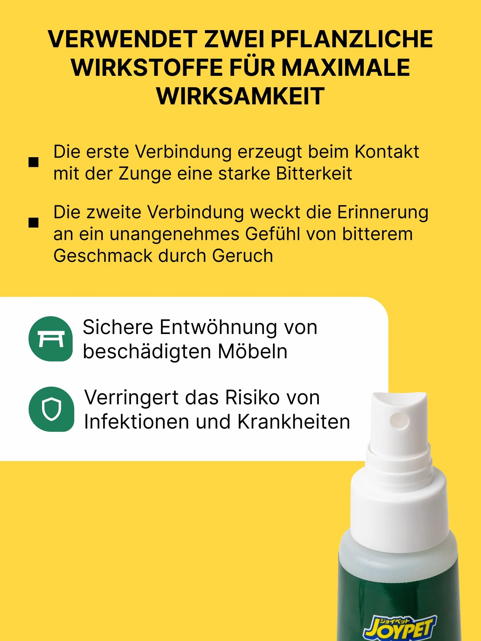 Spray Correcteur de Comportement pour Chien | Spray Répulsif Anti-Mordillage | Spray d'Éducation Naturel Amer Sans Alcool 100 ml