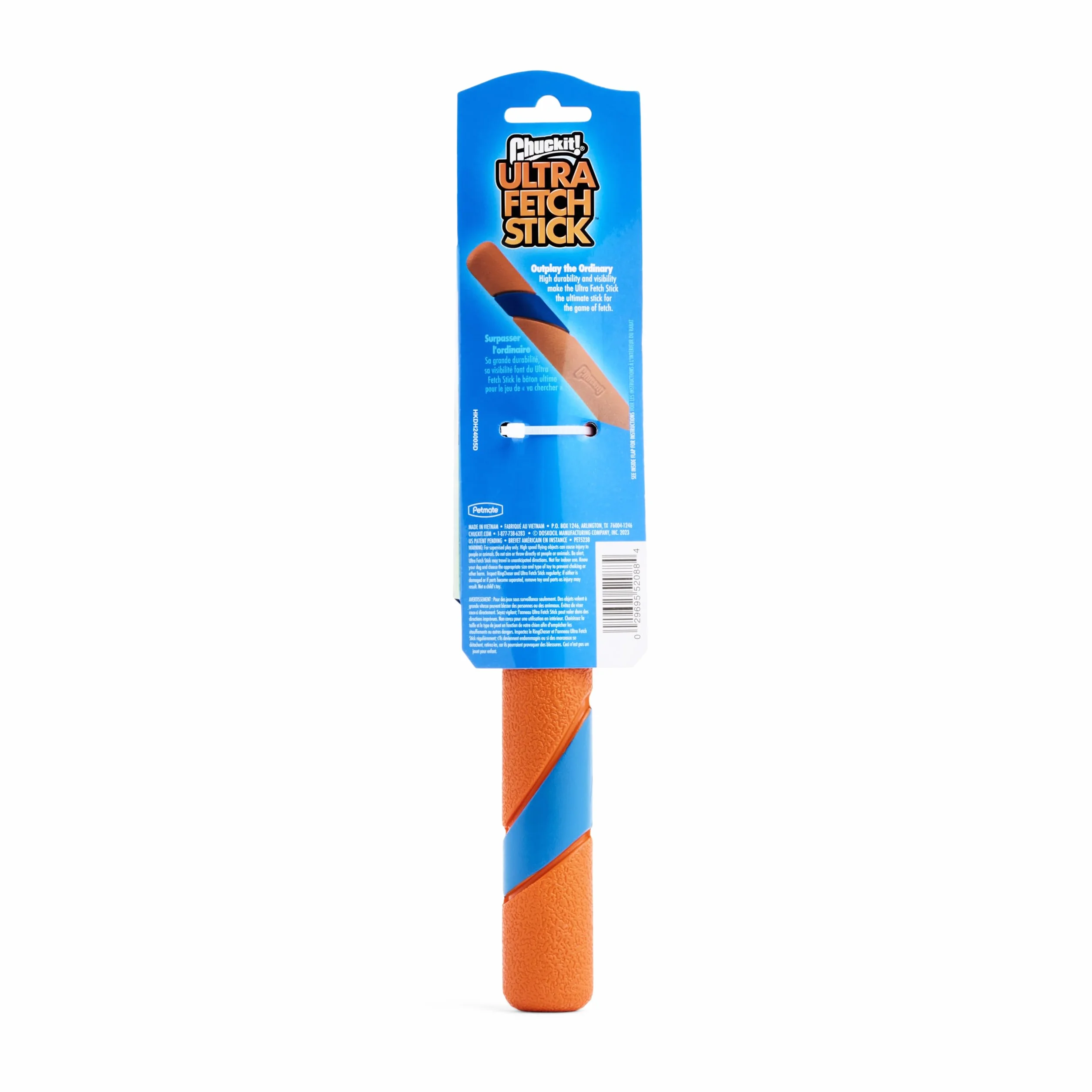 Chuckit! Ultra Fetch Stick Bâton à Poursuivre et à Mâcher pour Chien Caoutchouc Robuste Taille Unique