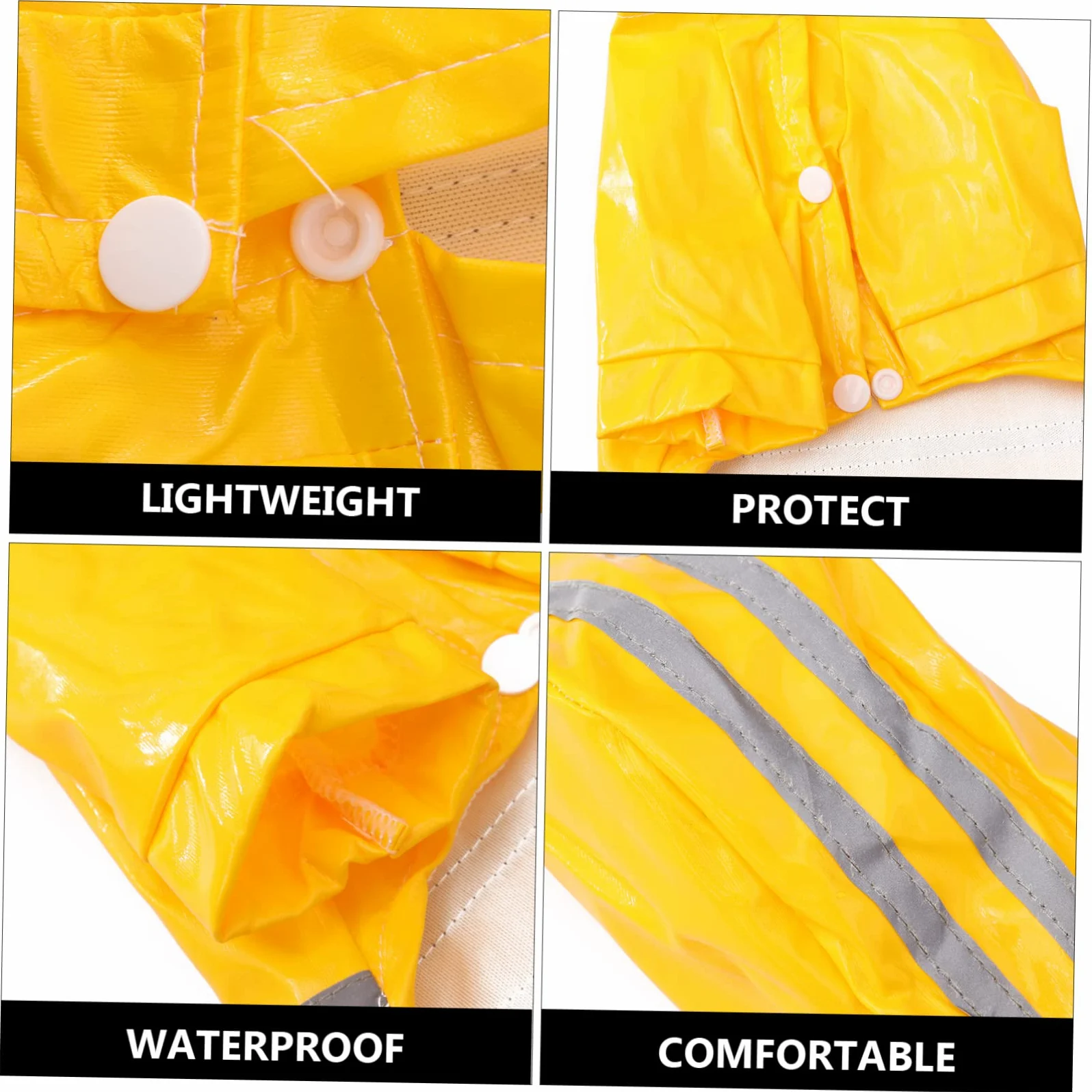 Manteaux de Pluie imperméables pour Chien, imperméable pour Chien, 3 pièces Hunddr?KT Hundkl?der S?llskapsdjur Dog Rain Veste de Pluie imperméable imperméable p