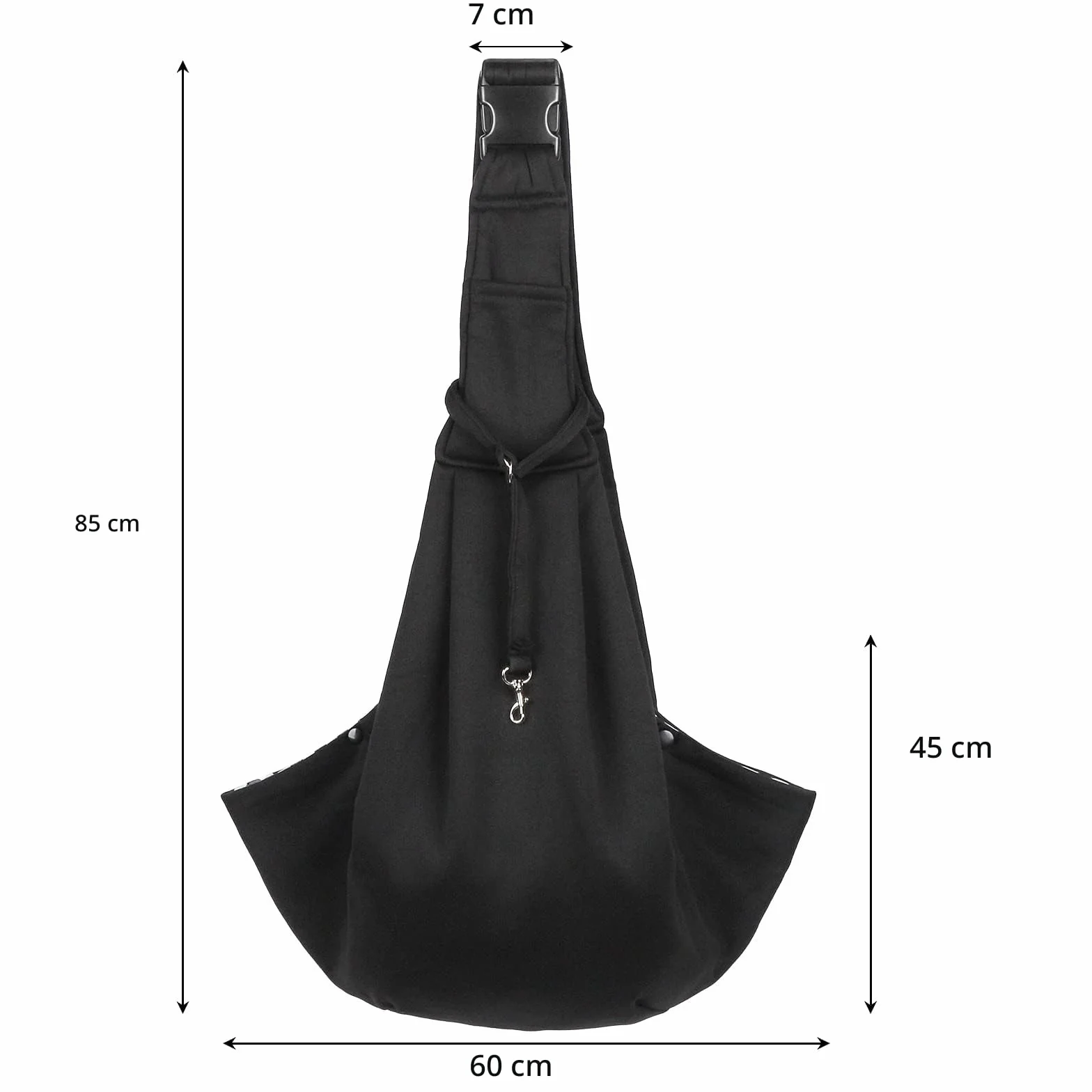 Sac de Transport pour Chien et Chat Bandoulière Réglable Mains Libres jusqu'à 7.5kg
