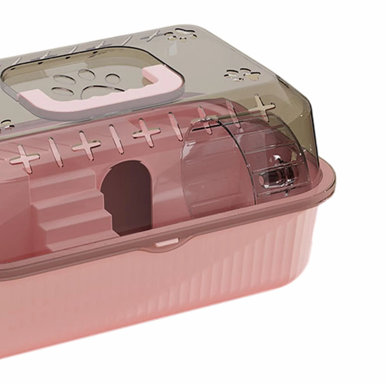 LOVIVER Petit conteneur pour Animaux de Compagnie, boîte de Transport pour Hamster, Cage Portable pour Rongeurs