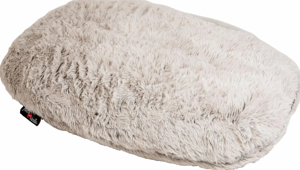 Coussin Ovale pour Chien Jack and Vanilla Modèle Shell Gris Coquille 75 x 50 cm