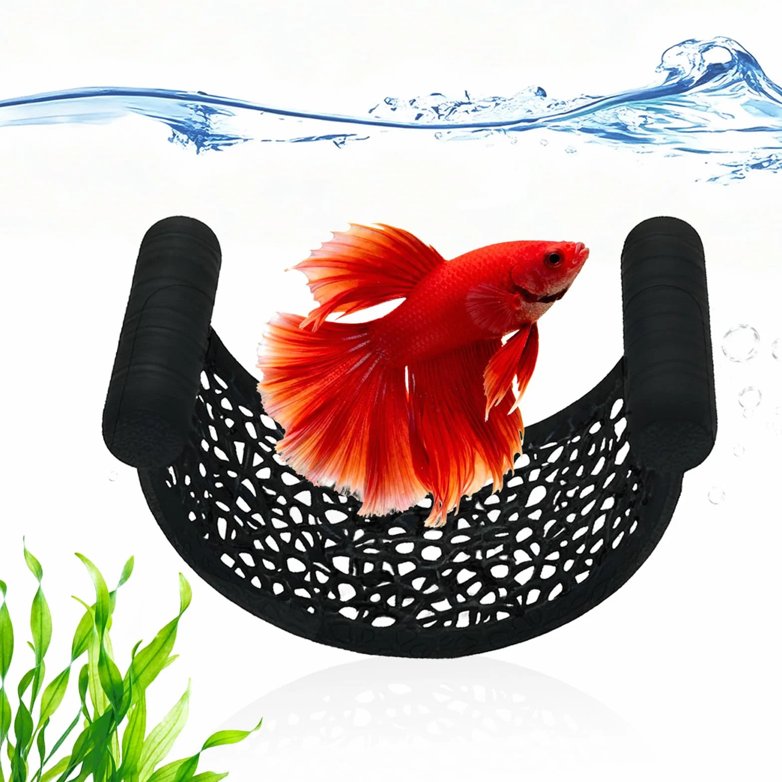 Hamac Flottant pour Poisson Combattant - Cachette Naturelle en Filet, Repos