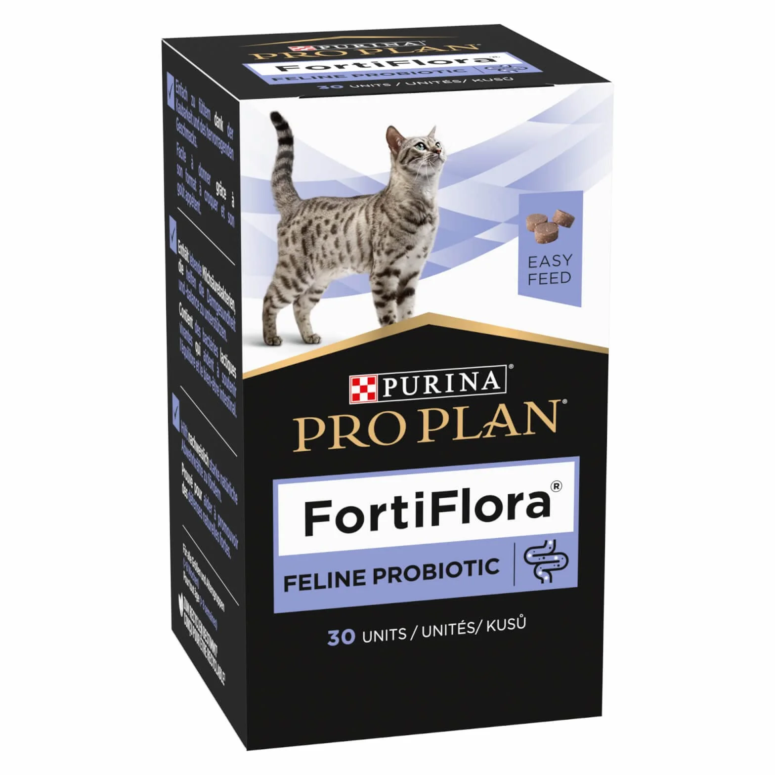 Purina Pro Plan FortiFlora Chews Chat 60 Comprimés à Mâcher Complément Alimentaire