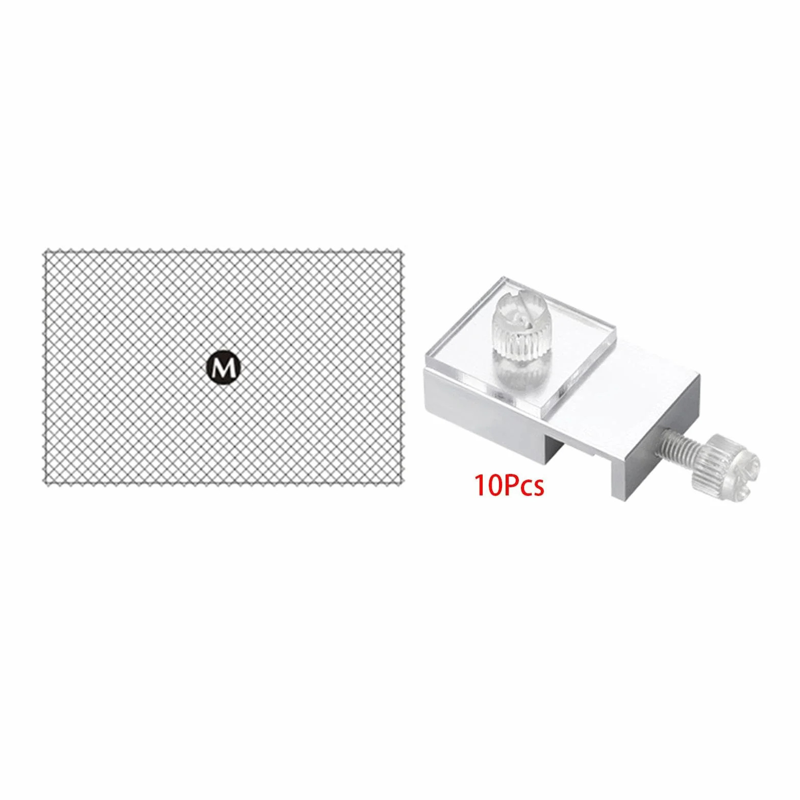 Filet de Tamis d'Aquarium 80x106cm avec Pince en Aluminium, Couvercle Anti-Saut