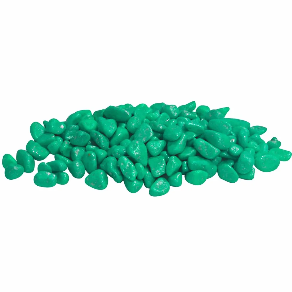 Amtra Fluo Gravel Décoratif pour Aquarium, Gravier en céramique pour Fond d'eau Douce et salée, sans poussière, Vert, 350 g