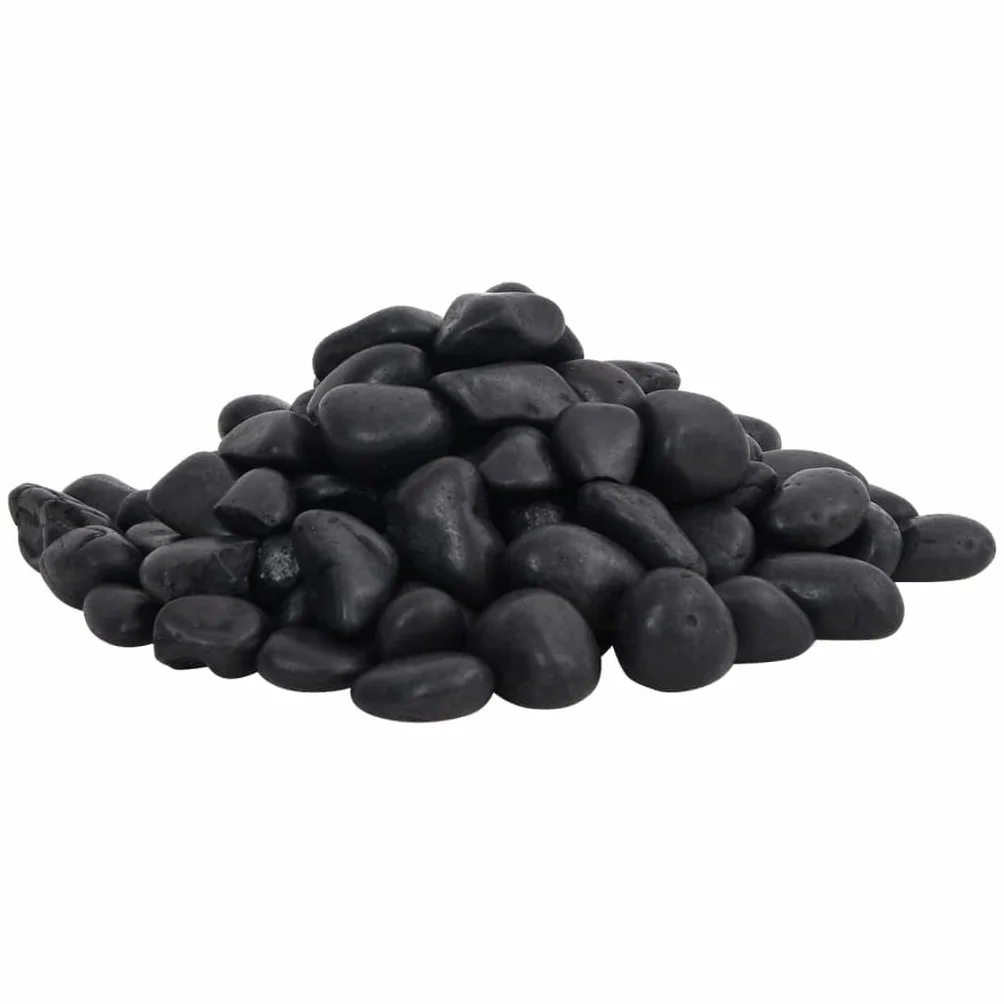 Générique Galets polis 10 kg Noir 2-5 cm Décorations pour Aquariums,155327