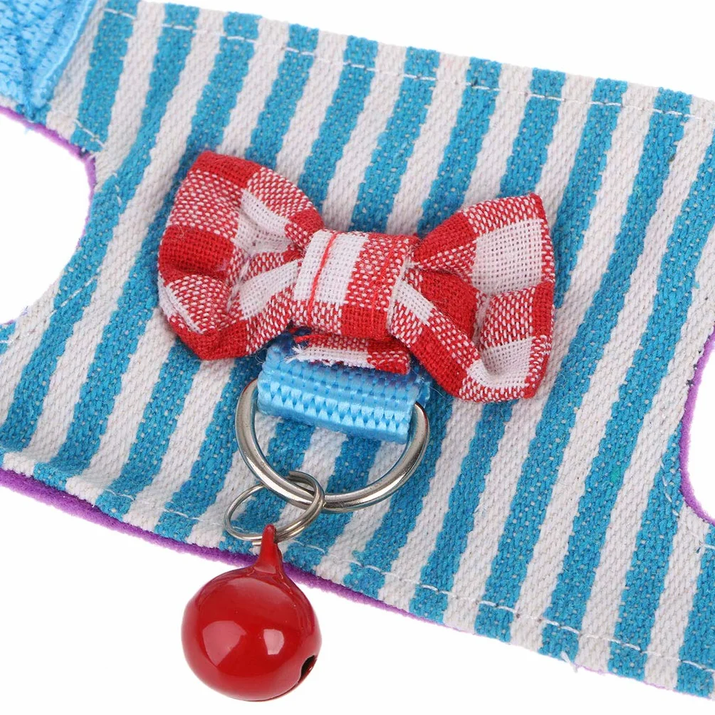Ensemble de Laisse de Harnais de Lapin Hamster pour Sangle de Poitrine pour Petit Animal Furet