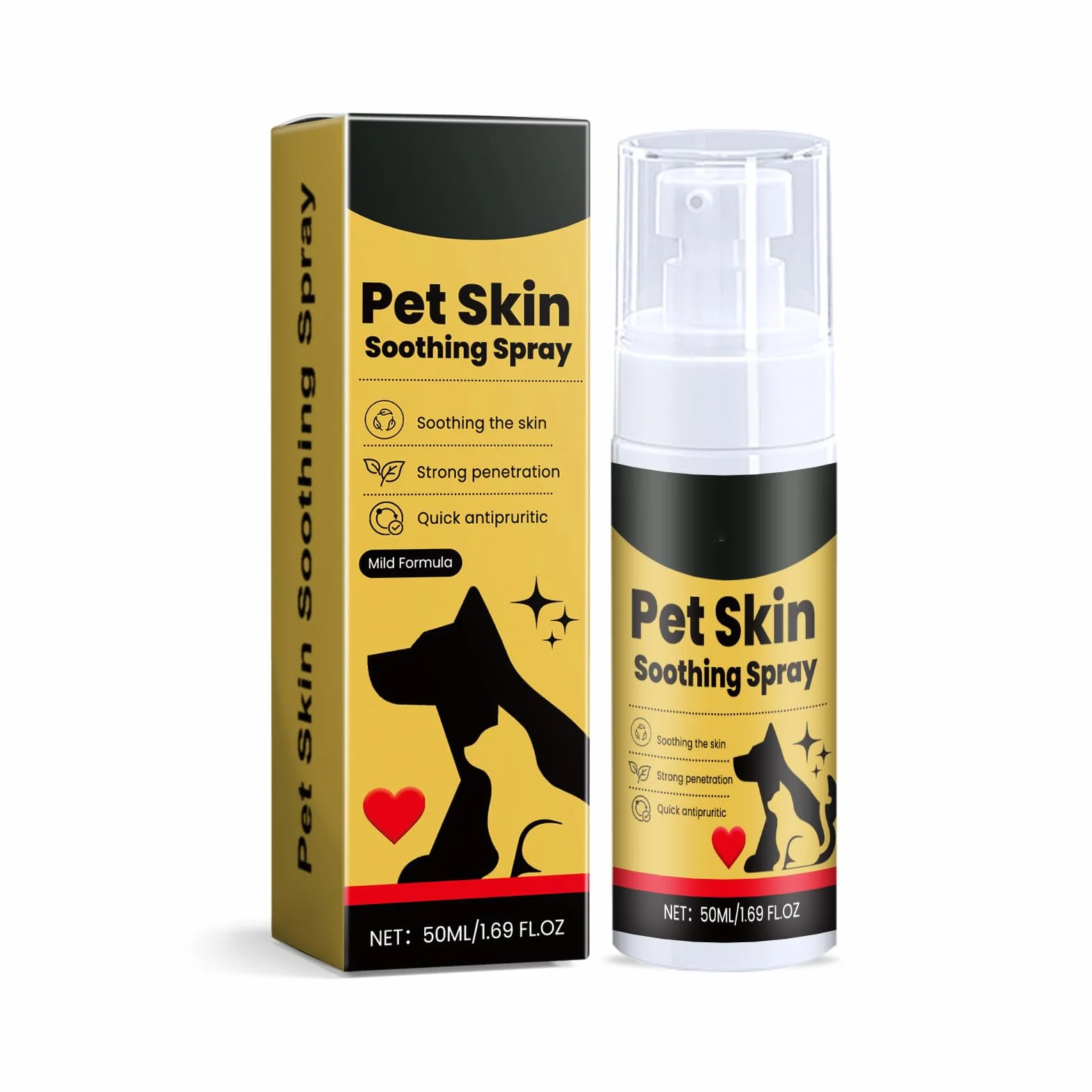 Spray De Guérison pour Animaux, Pet Wound and Skincare Spray, Pansement Liquide pour Plaies Chien