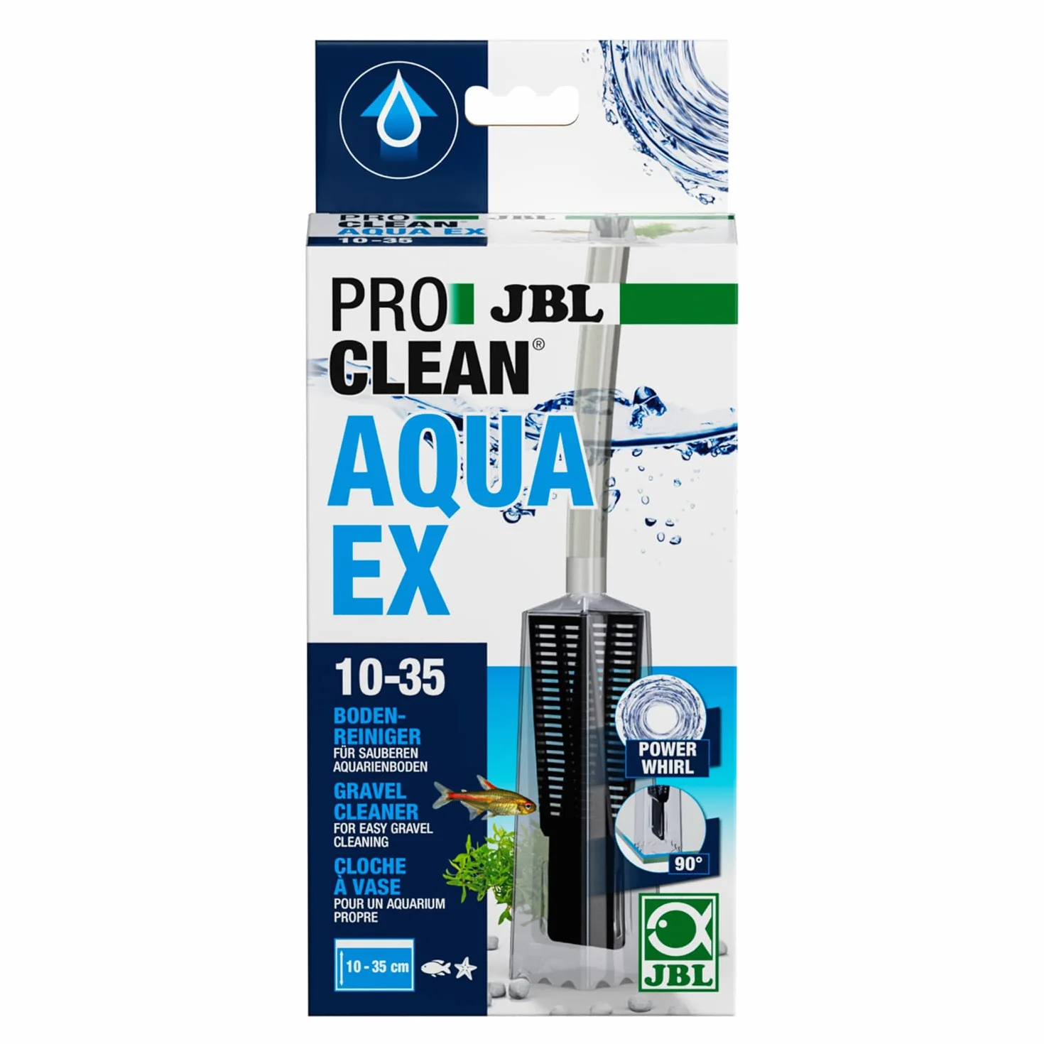 JBL PROCLEAN AQUA EX 10-35, 6142500, Nettoyeur de fond, pour Aquariums de 10 - 35 cm de hauteur, Mulmglocke