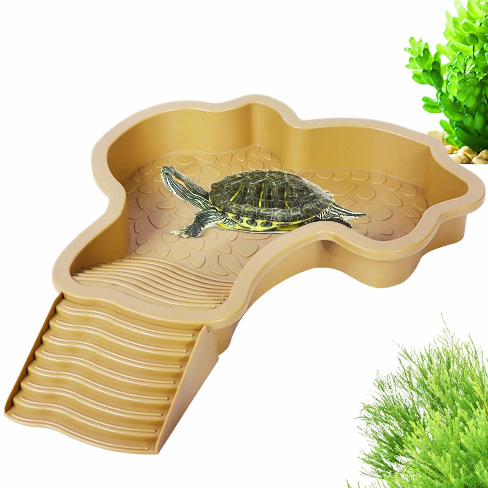 Mangeoire Tortue Piscine 35x28,5x4,3 cm Baignoire Reptiles Bassin de Bain