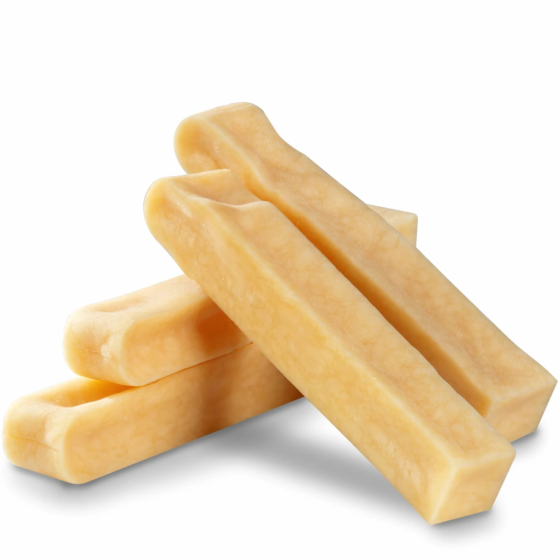 WOW BITES Os à mâcher au Fromage pour Chiens – Friandises Longue durée Lait Naturel 140 g Lot de 4 Taille S