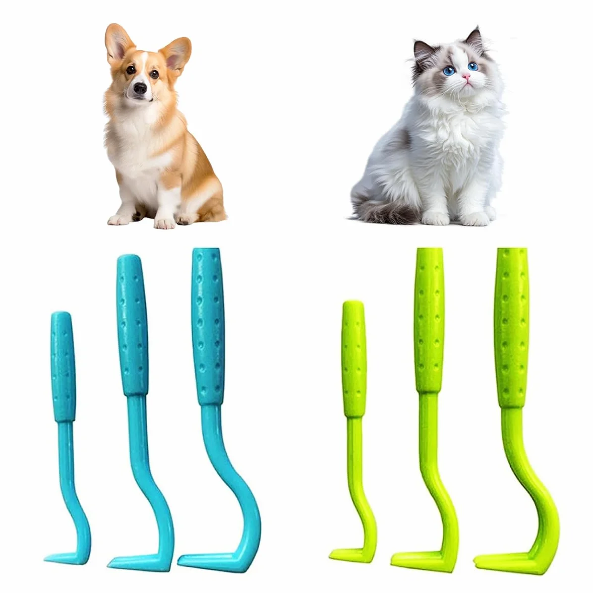 Tire Tique Chien Pince à Tiques 6 PCS pour Humain Chat Homme Enfants Chevaux Anti