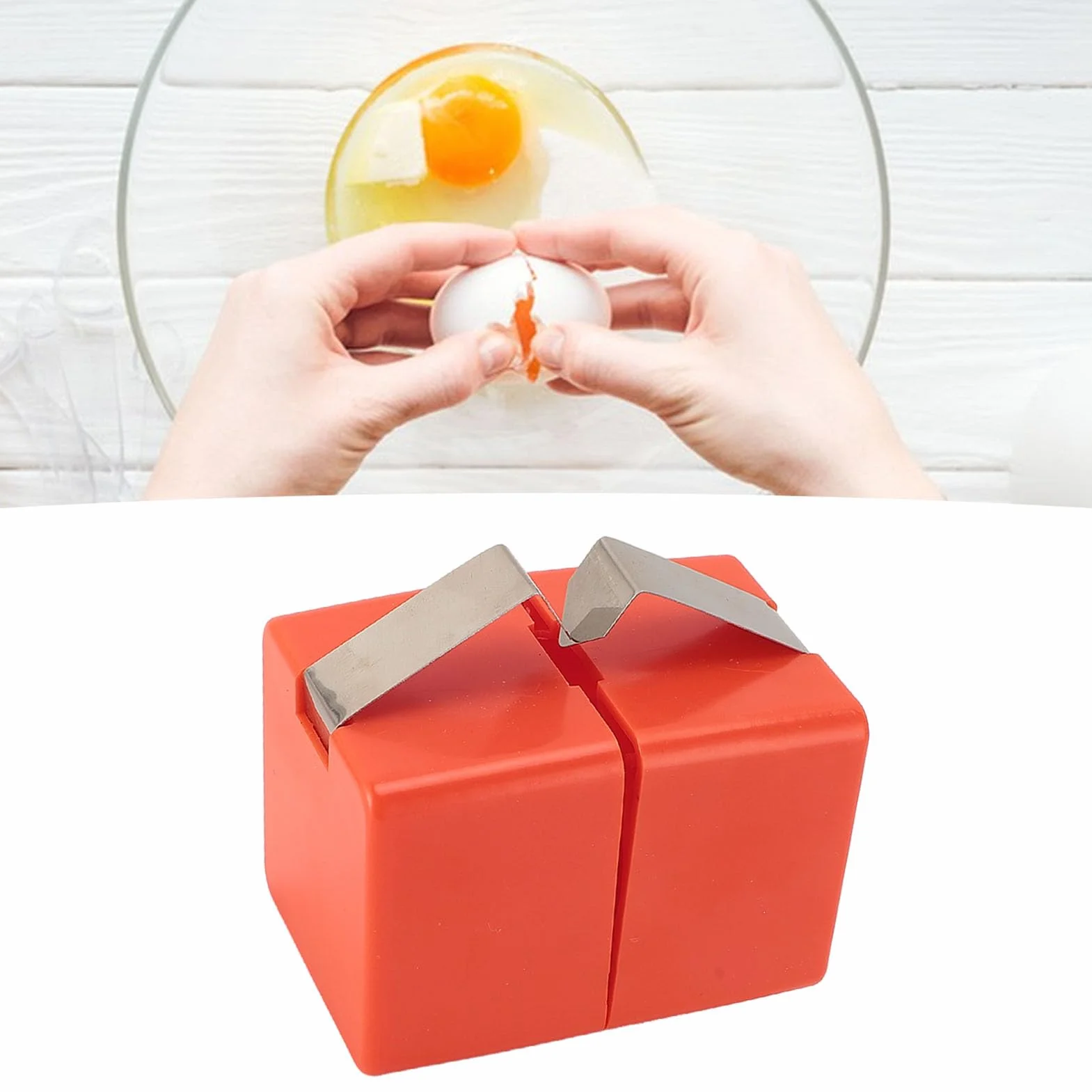 Décortiqueur d'Œufs à Main 3 Pièces Ouvre-coquille d'Œuf Cru Gadget de Cuisine