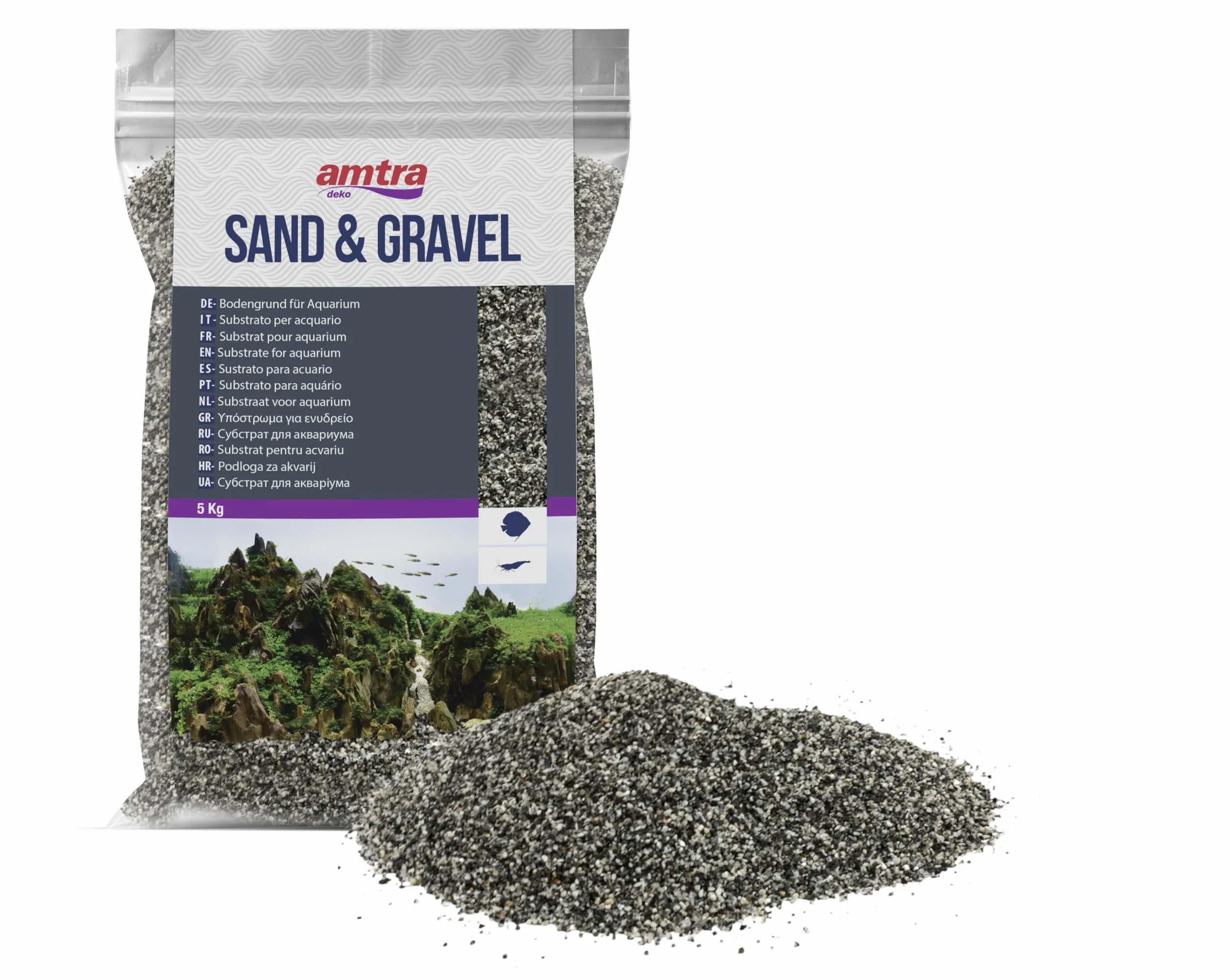 Amtra Sable Zambesi Mix pour Aquariophilie 0,3-0,8 mm 5 kg
