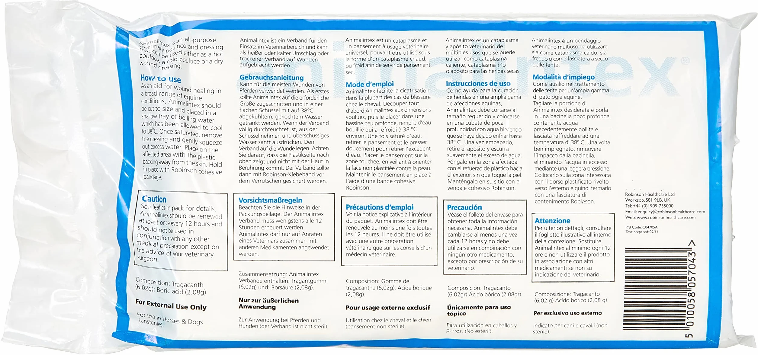 Robinson Healthcare Animalintex