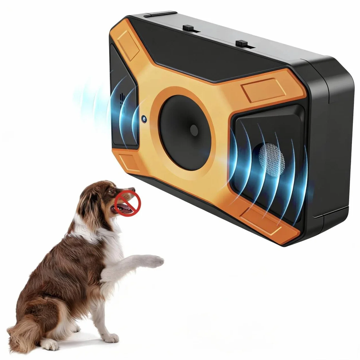 Appareil anti-aboiement pour chien à ultrasons 3 fréquences réglables