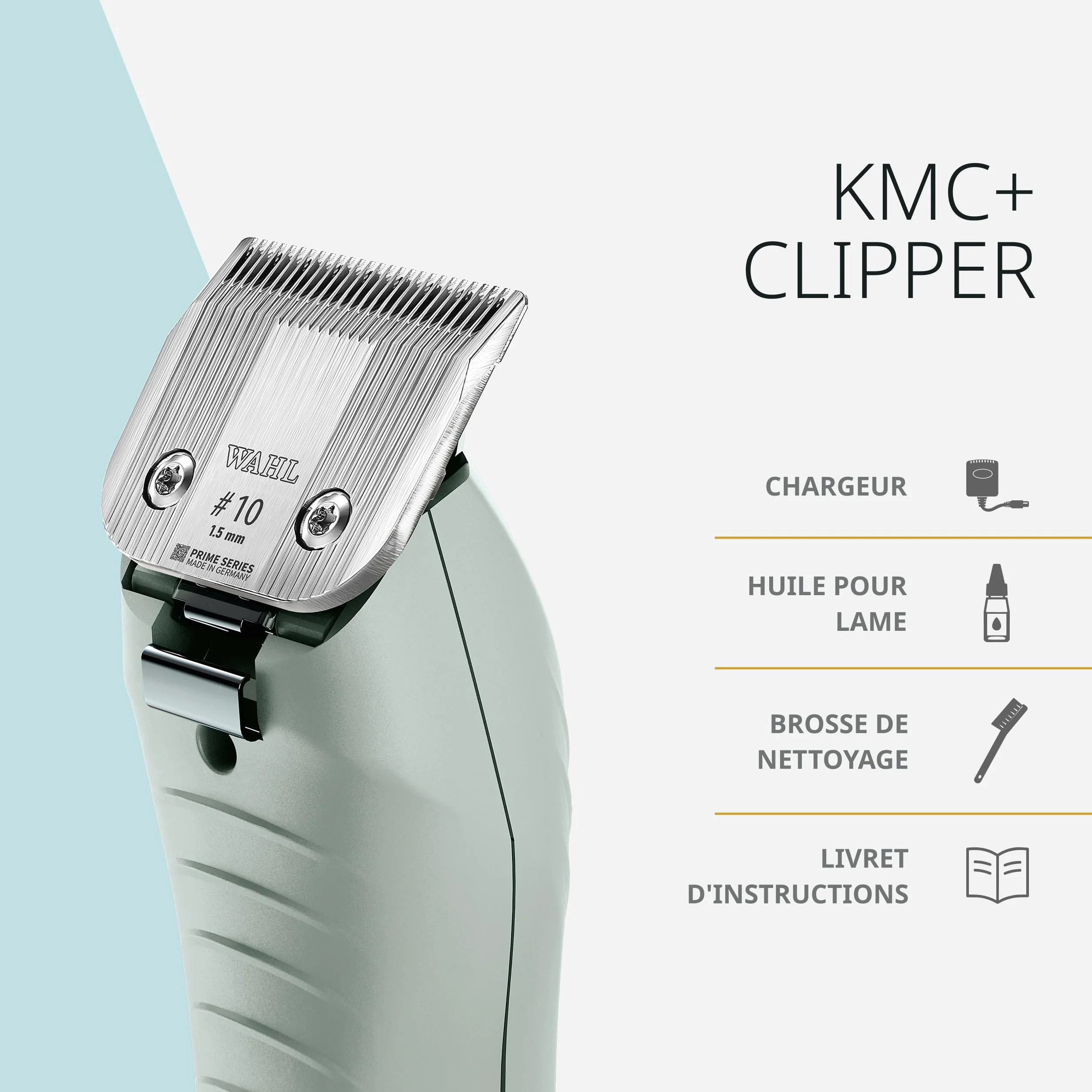 Wahl KMC+ Tondeuse Animaux Moteur Sans Brosse 120 Minutes Autonomie