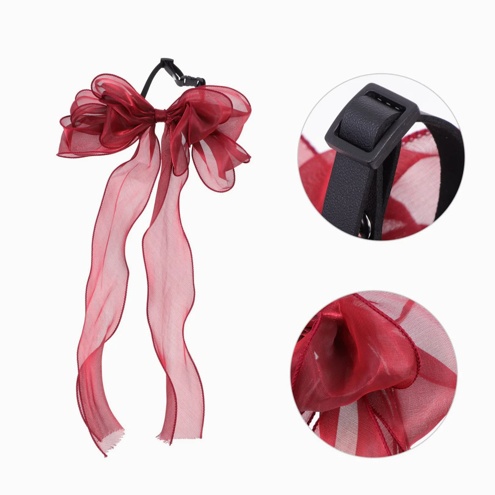 Abaodam Collier pour Chat avec Nœud Décoratif Réglable pour Chaton Et Chat Confortable