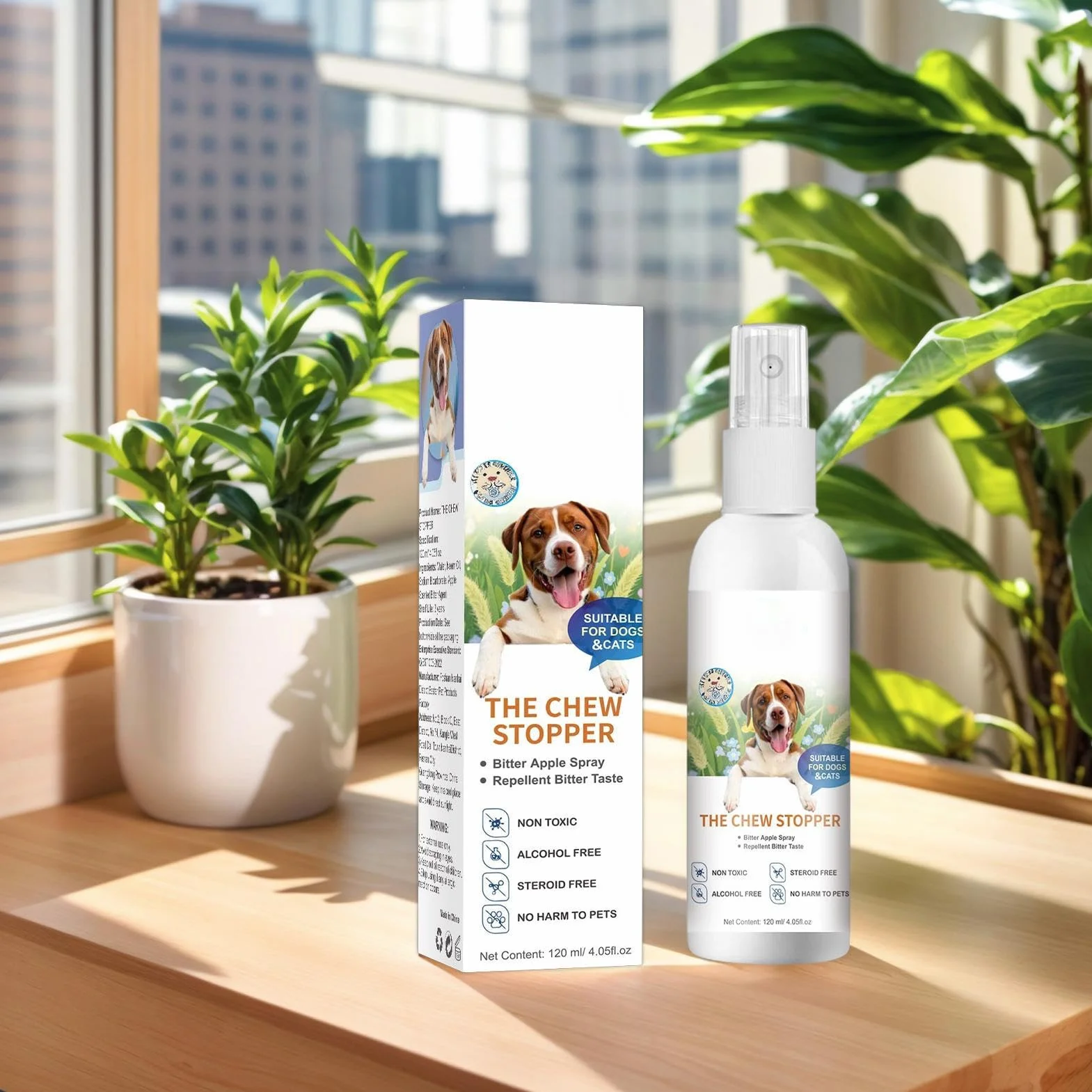 Spray Anti-pour Chiens d'intérieur d'Apprentissage de la Propreté pour Chiot Aide au Comportement Urine Déjections Canines Meubles Tapis