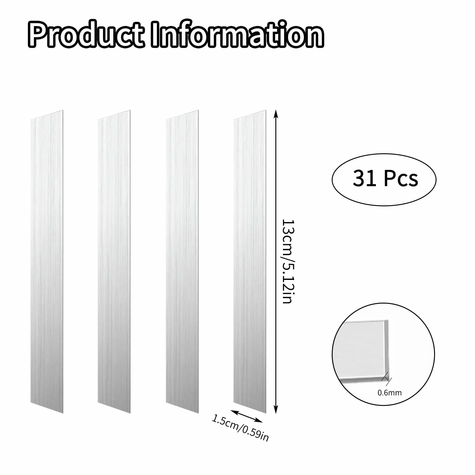 NEUSID Lot de 31 poids pour plantes d'aquarium en métal flexible 13 x 1,5 cm