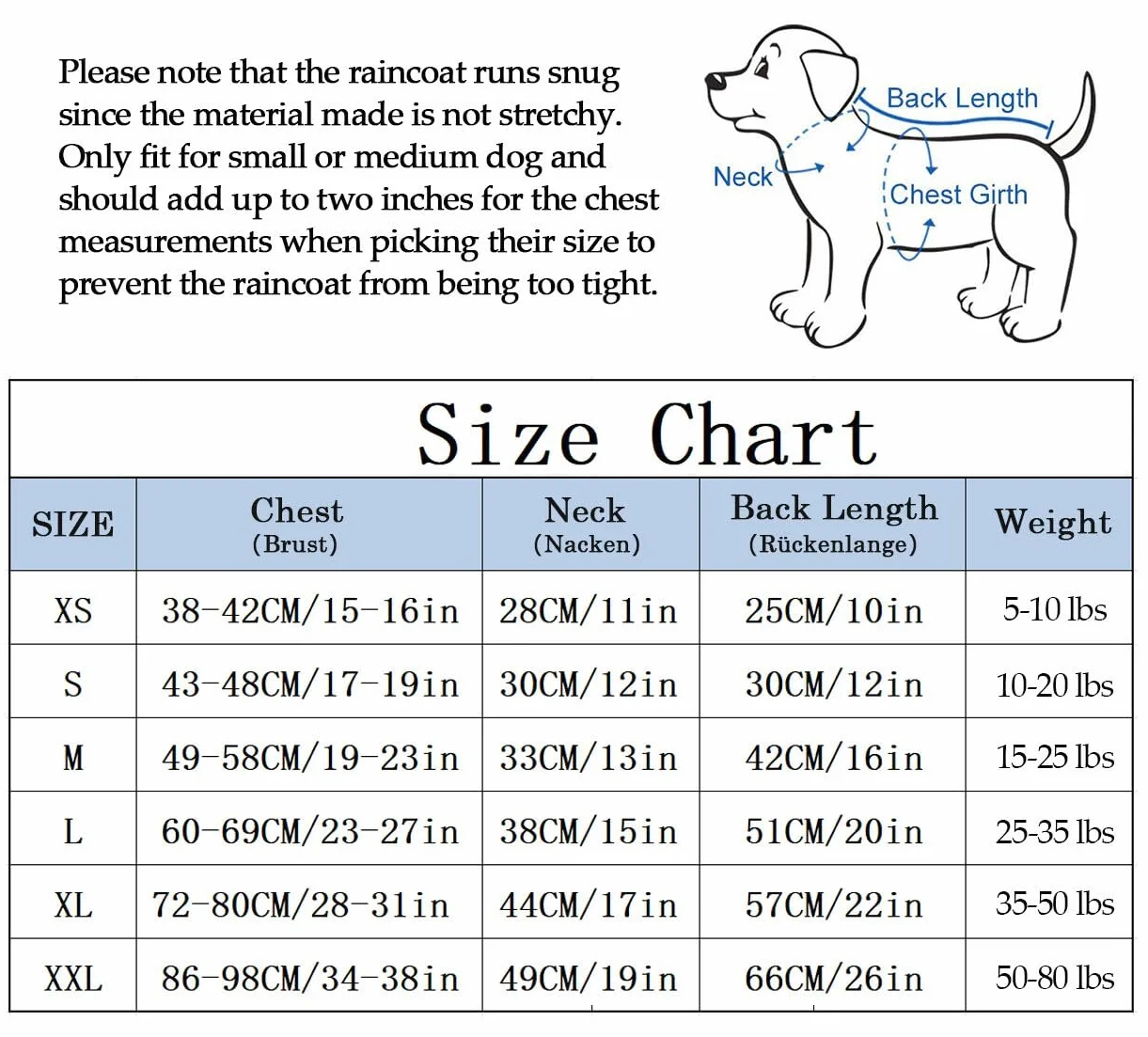 MOREZI Imperméable pour Chien avec Boutons et Fermetures éclair réfléchissants, Capuche Amovible, Jaune