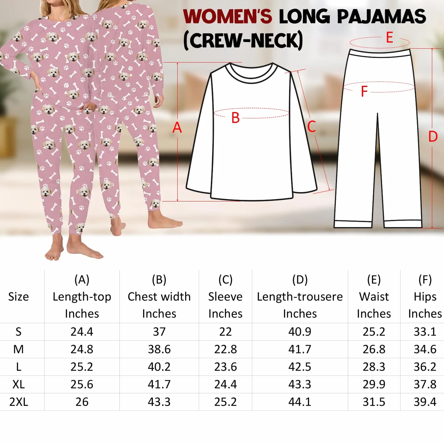 Pyjamas Personnalisés avec Photo Visages Chiens Chats Tenue Famille Assortie Anniversaire