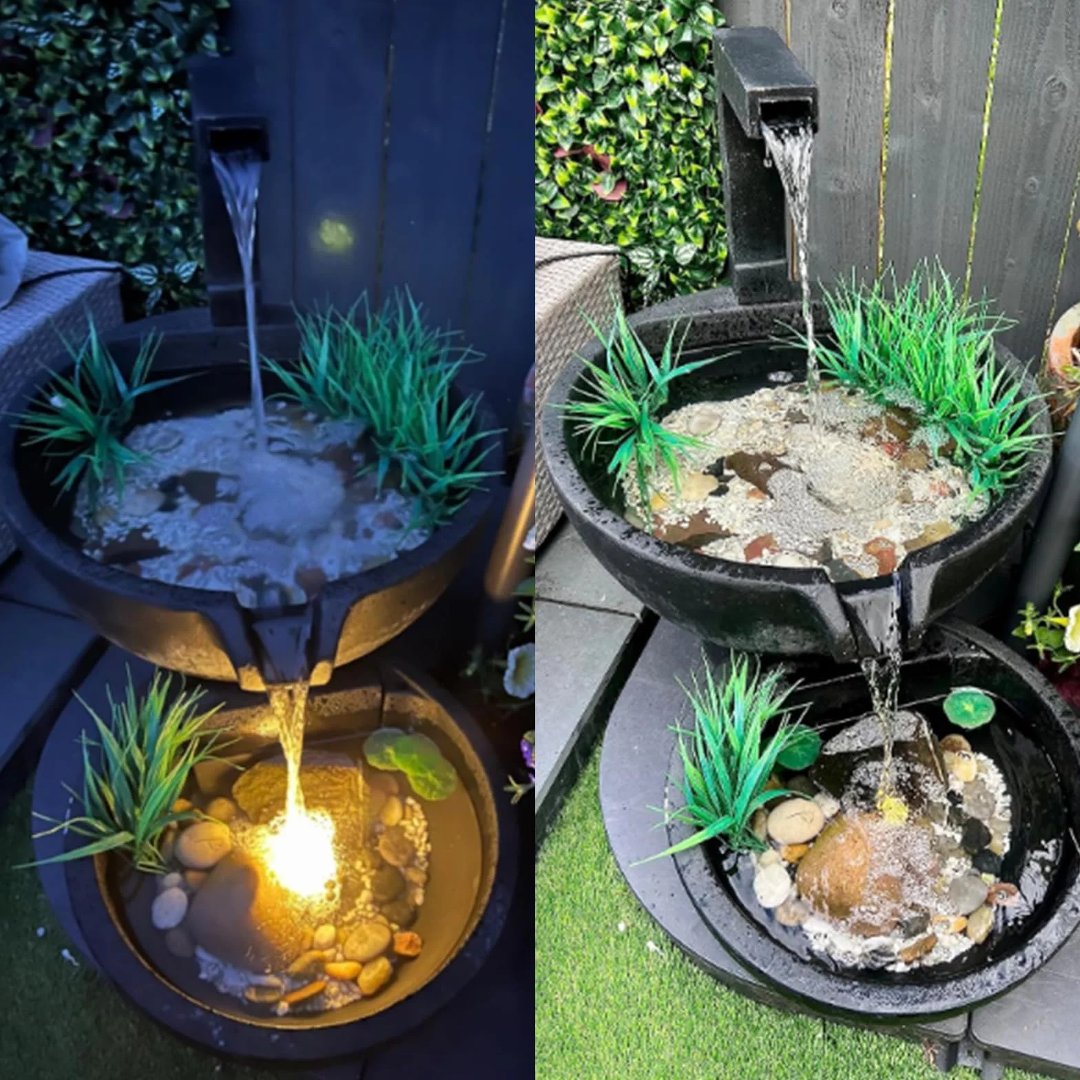 BARST Pompe submersible fontaine 12 V AC 800 l/h 10 m LED JR-800LV