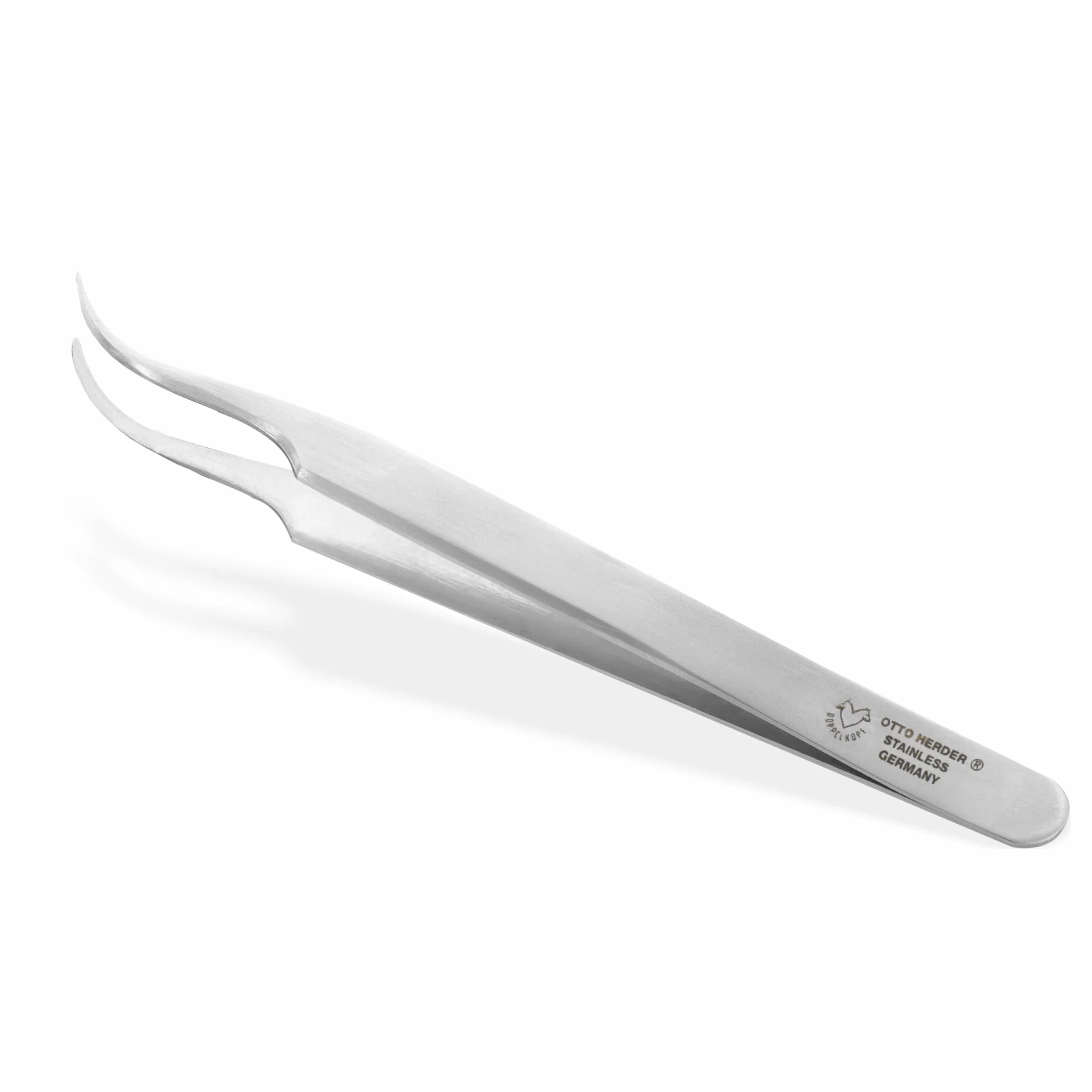 OTTO HERDER Pince à tiques acier inoxydable 11,5 cm pointe incurvée