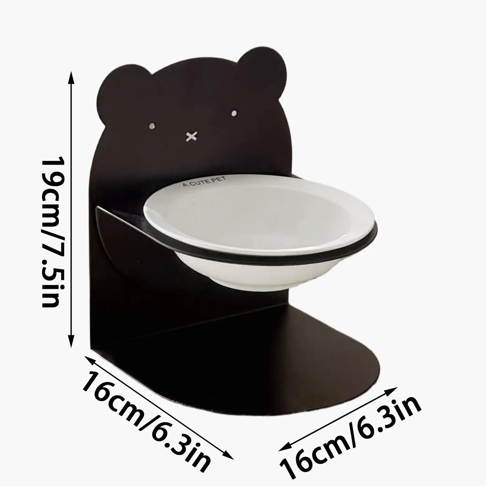 Gamelle pour Chat Support Repas pour Chaton et Chiot de Petite, Moyenne, | Gamelle Anti-Glouton Chat Mangeoire Sèche Humide Petites Moyennes Races Chatons Animaux Pour Intérieur