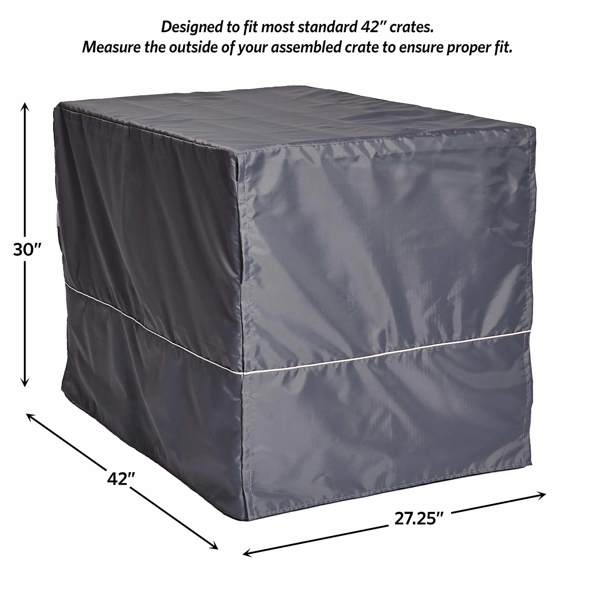 New World BCVR-42GY Housse de cage pour chien MidWest protection lavable gris clair