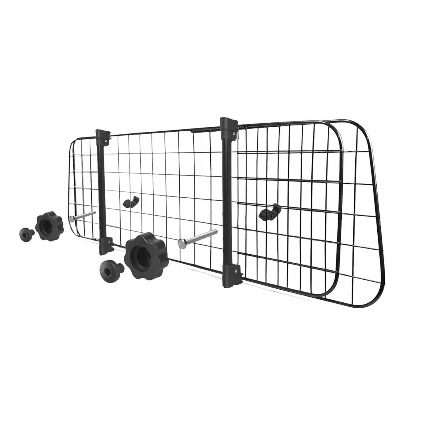 Nobleza Barrière de Voiture pour Animaux Domestiques, Barrière de Sécurité Universelle Extensible pour Chien, 96-145x30cm