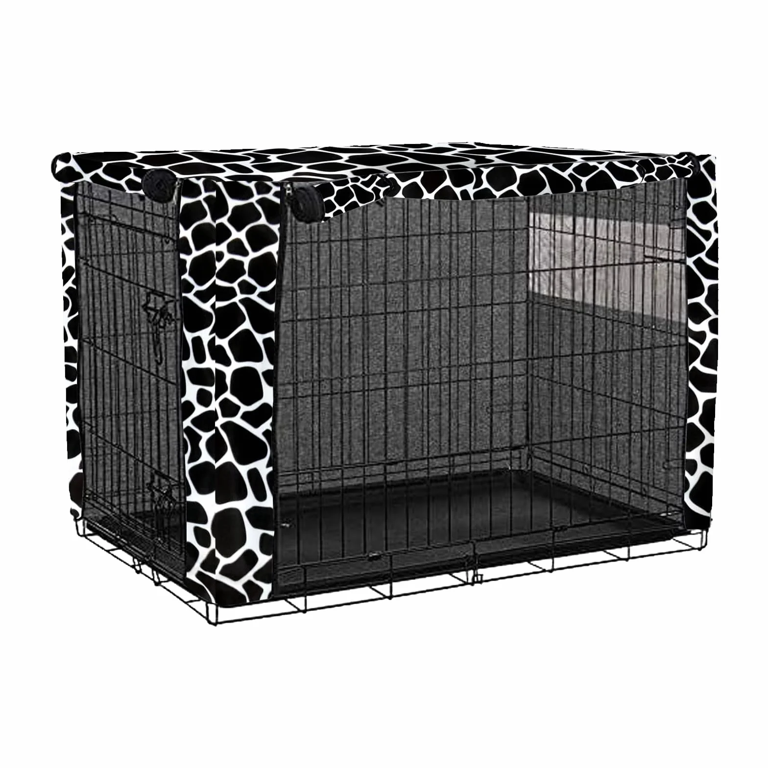 Housse de cage pour chien double porte durable coupe-vent