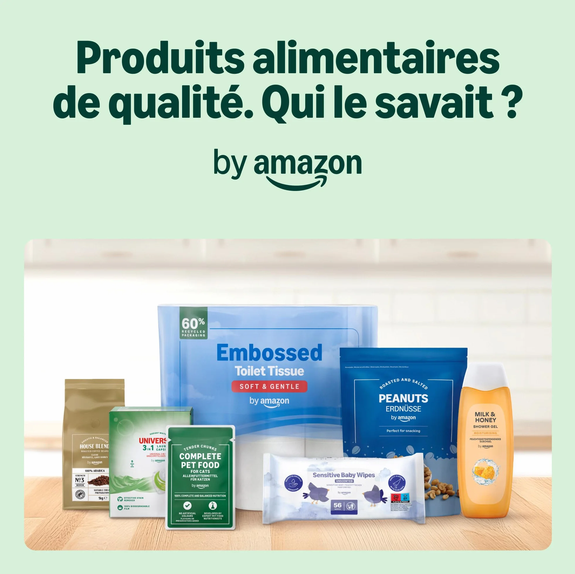 Aliment complet pour chatons by Amazon, Sélection mixte en gelée, 1.2kg (12 sachets de 100g)