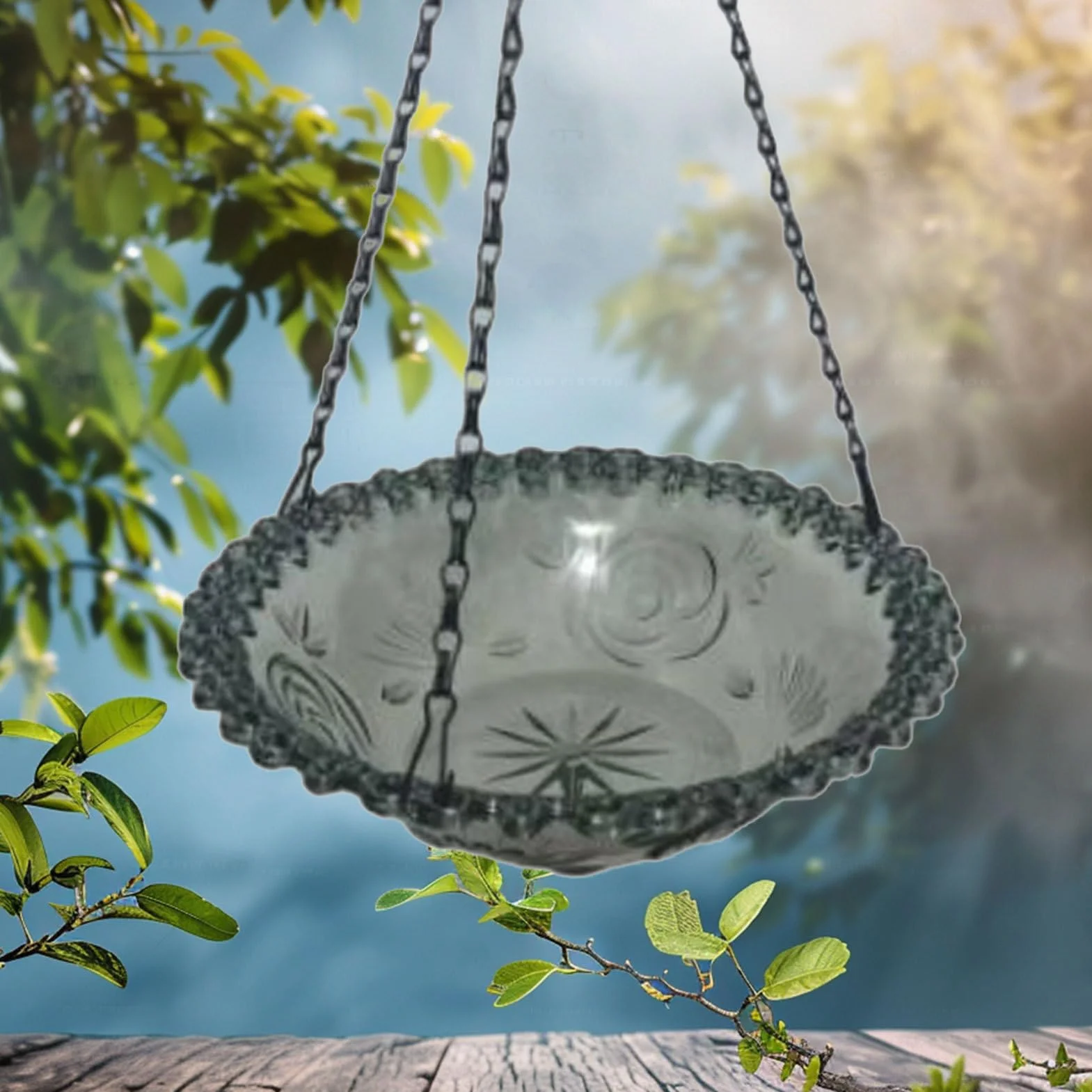 Abreuvoir pour Oiseaux - Petit Bain d'Oiseaux Décoration Jardin Bassin Extérieur