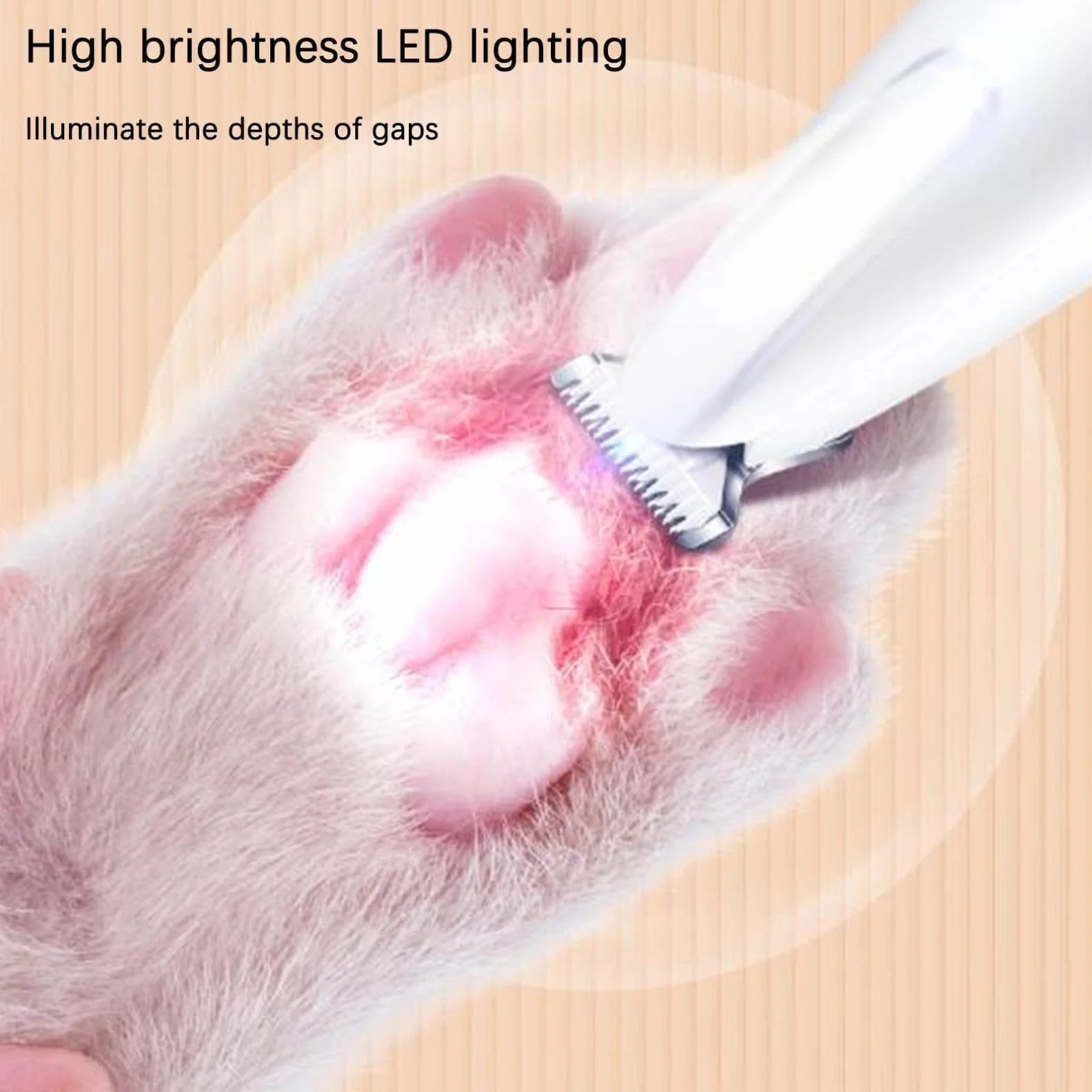 Tondeuse Pour Chat Électrique Ultra-Silencieuse Rechargeable Lames Sûres Hypoallergéniques