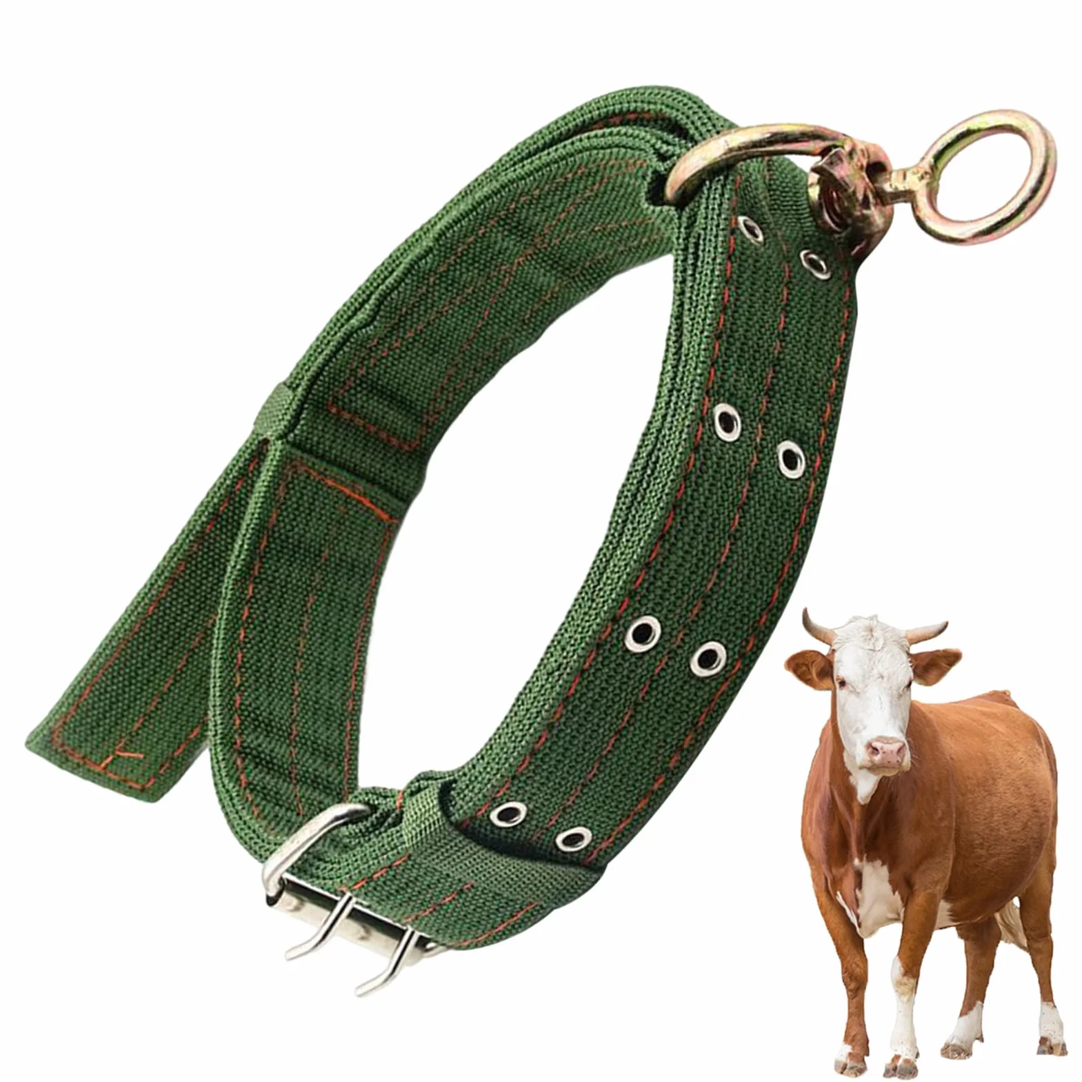 Collier Pour Chèvre | Collier Pour Cheval Et Mouton | Bande De Traction Abrasion Résistante Pour Petit Animal De Ferme Veau Vache | Pour Alimentation Transport Élevage Pâturage