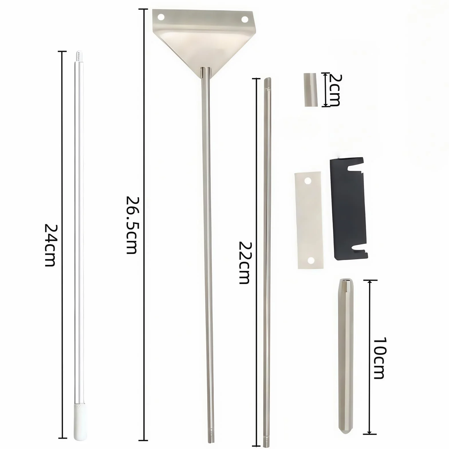Grattoir Aquarium Vitre Inoxydable 85cm, Raclette Aquarium Version Allongée, Nettoyeur Aquarium avec Tige Extension