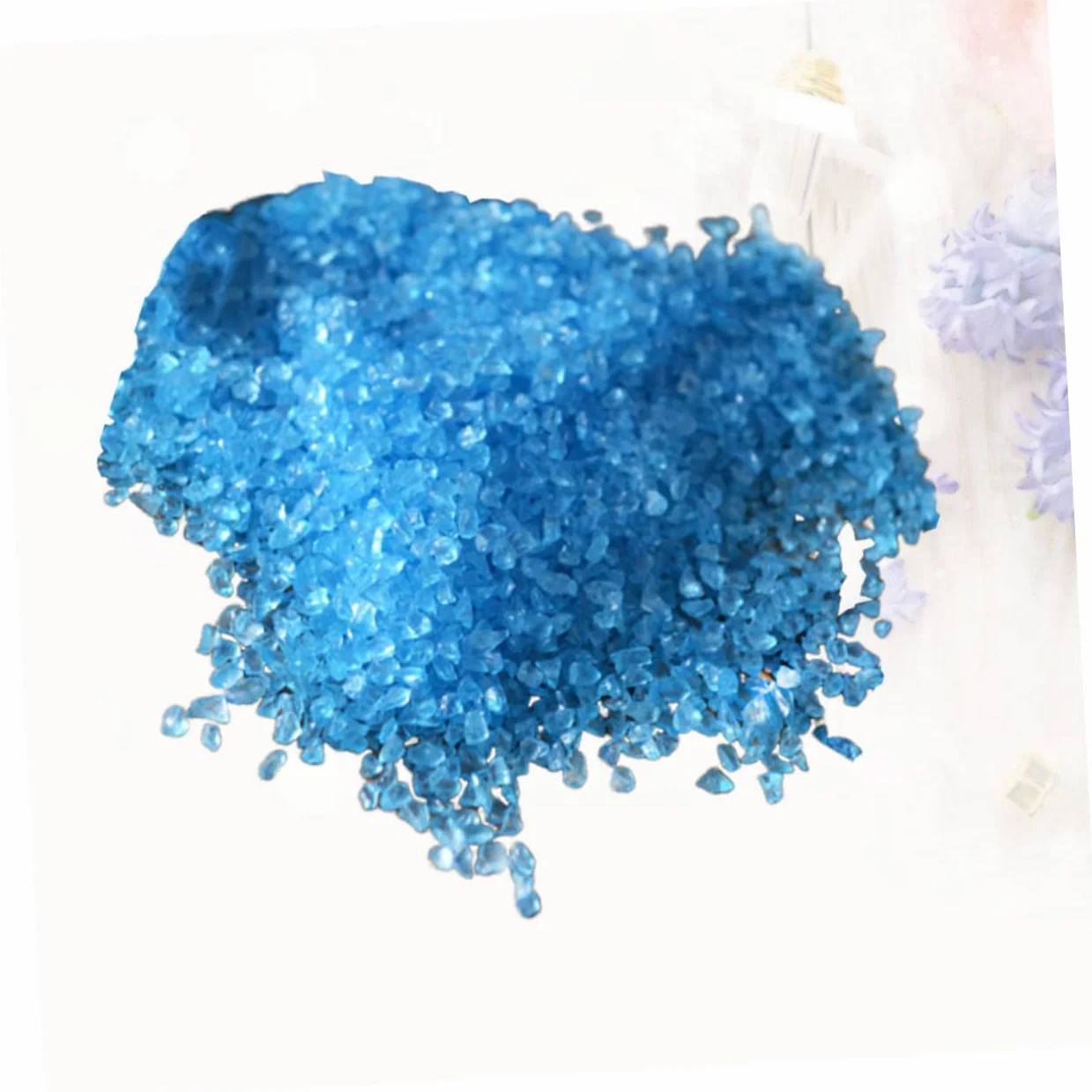 Sable DéCoratif Bleu pour Aquarium - Gravier Naturel SûR pour Poissons Sol De Bac Et Terrarium IdéAl pour DéCoration Et Entretien