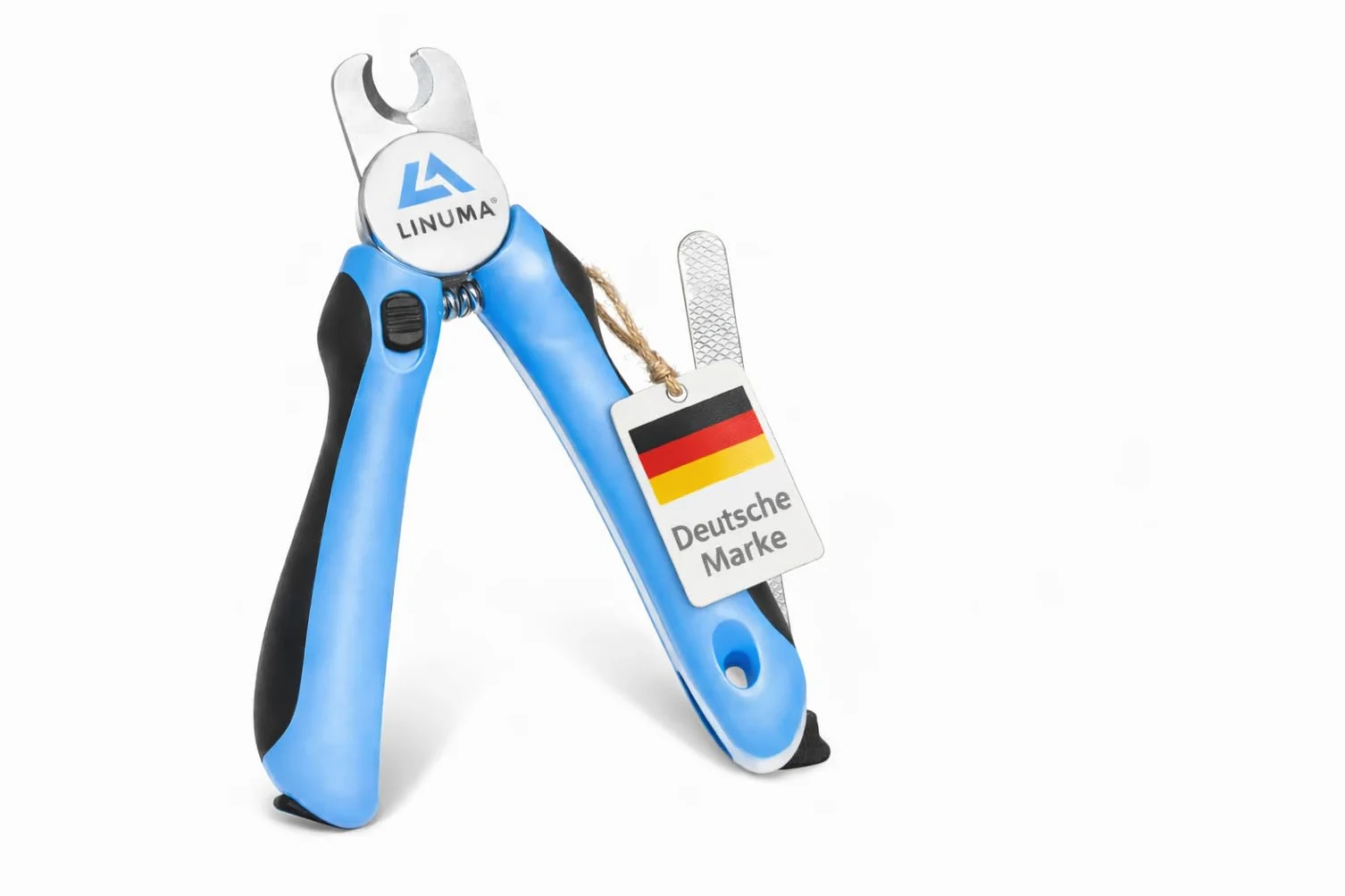 Coupe-Griffes Professionnel Acier Inoxydable pour Chiens Chats avec Butée de Sécurité et Lime Intégrée