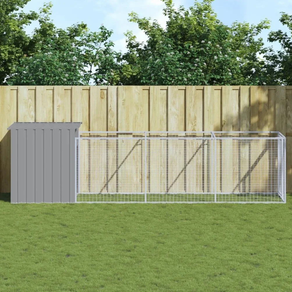 Niche pour chien gris clair 110x405x110 cm