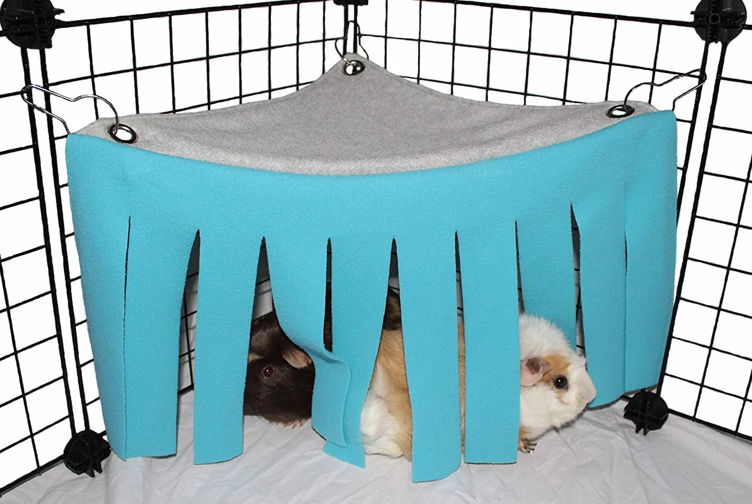 ASOCEA Petit Animal Hamster Tente Hamac Pet Cachette Cage Accessoires Nid Lit pour Cochon d'Inde Chinchilla Hérisson Rat Écureuil Furet Nain Lapin (Bleu)