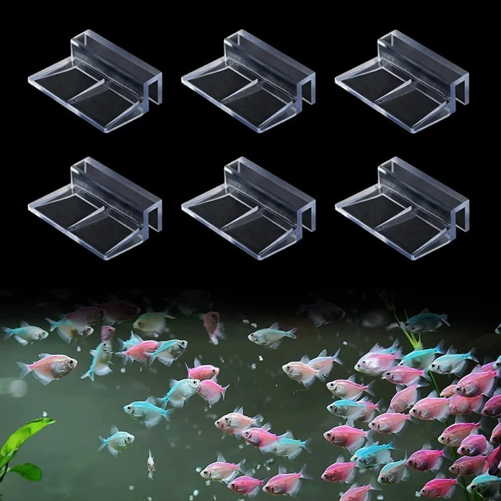Clips de Couvercle d'Aquarium Acrylique 6mm Lot de 12