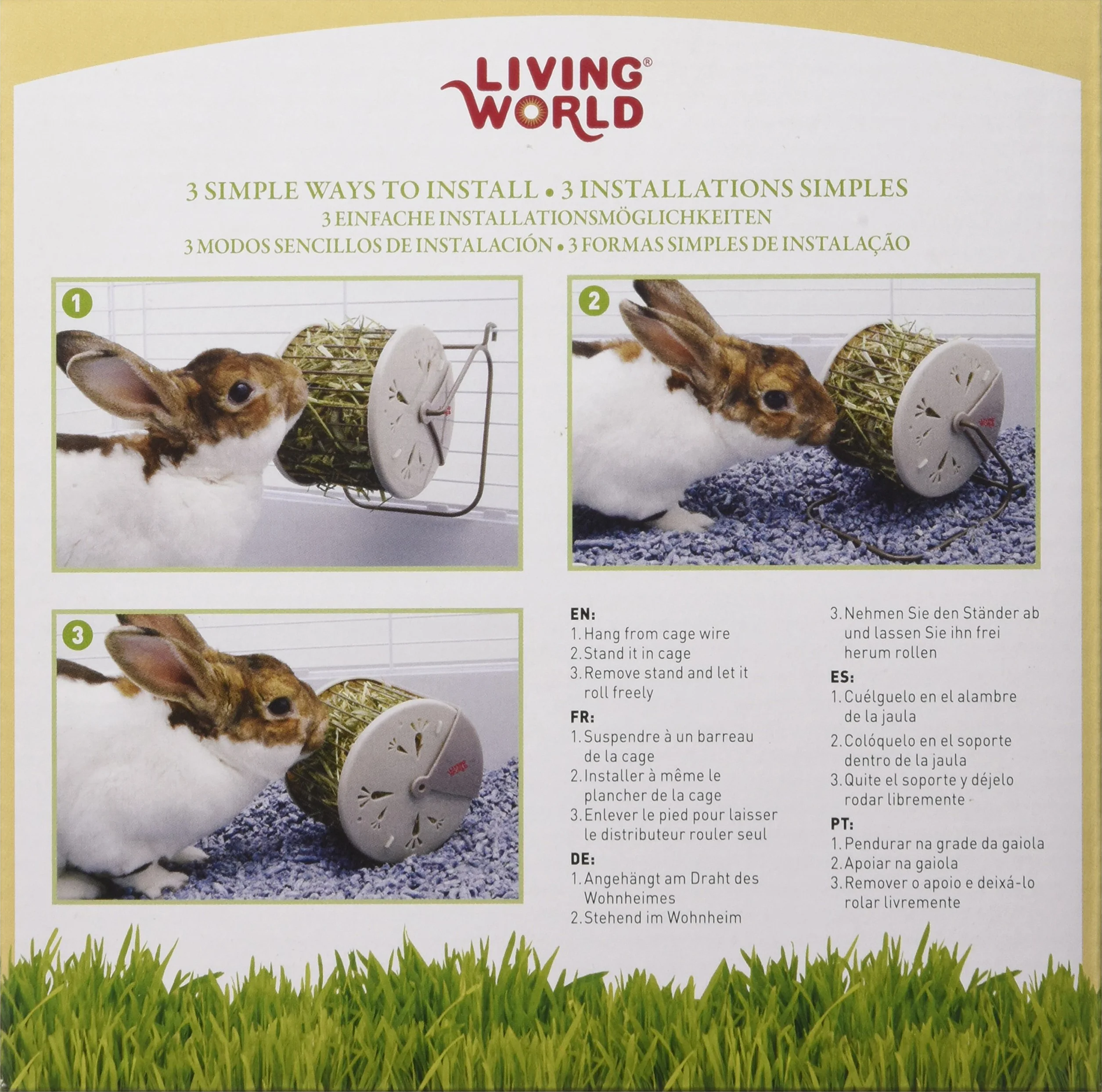 Living World Roue Distributeur de Foin 13 x 13 x 15 cm