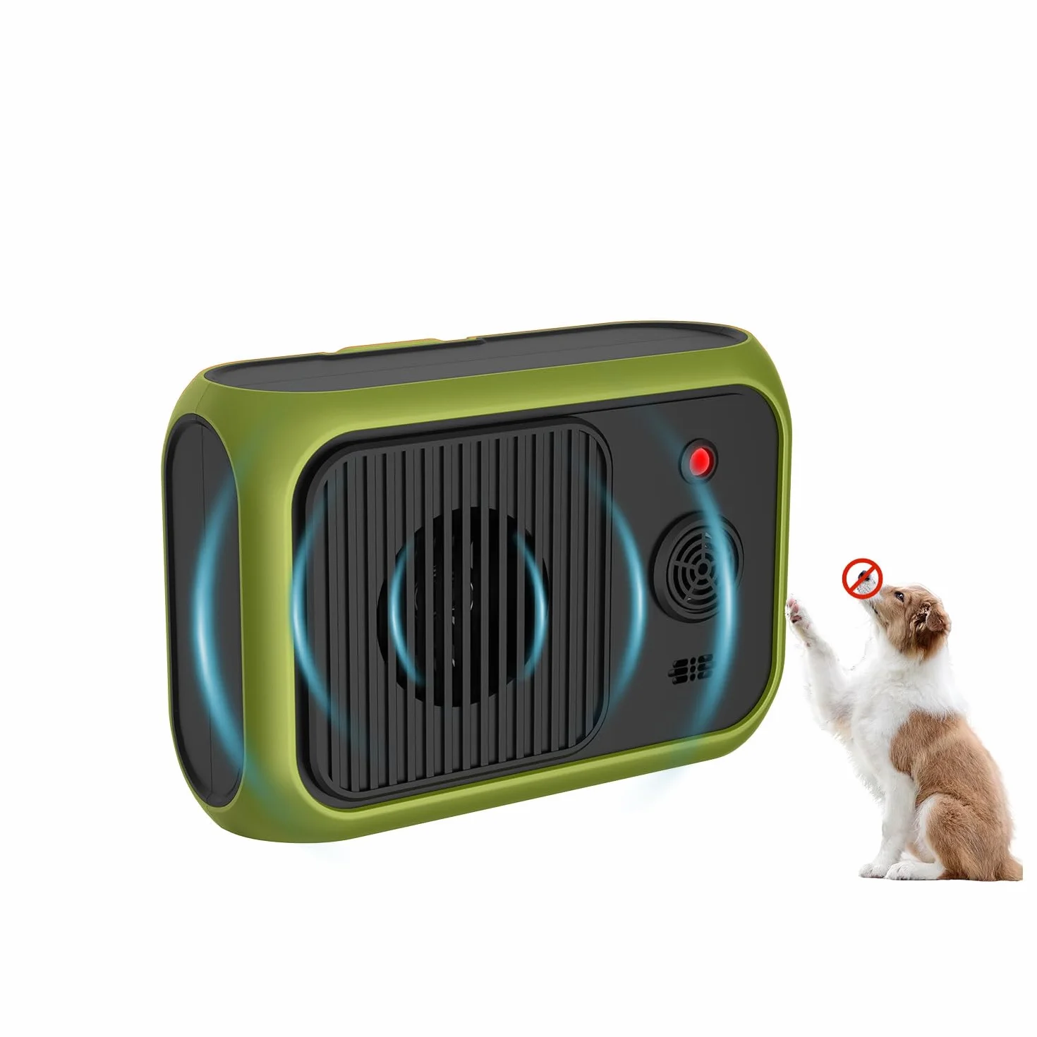 Appareil Anti-aboiement à Ultrasons Rechargeable pour Chiens Petite Moyenne Grand Taille Intérieur Extérieur
