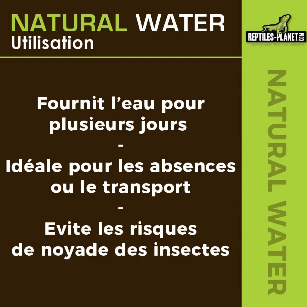 Reptiles Planet - Natural Water - Billes d'Eau Gélifiée - 500 ml