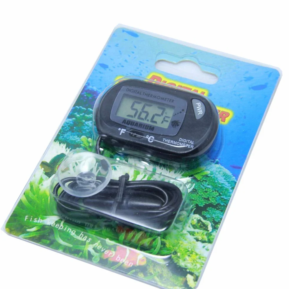 Treki Thermomètre Aquarium LCD Numérique avec Sonde pour Réservoir Marin Incubateur