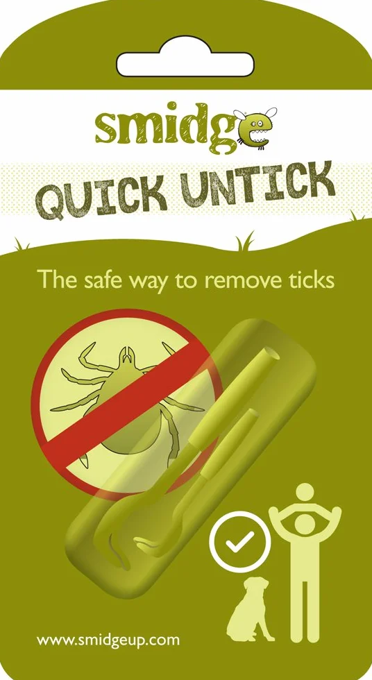 Smidge Quick Untick Extracteur de tiques Vert
